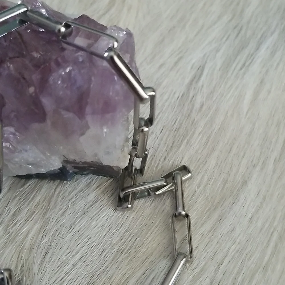 Square Paperclip Necklace - Picture 6 of 8